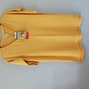 NWT - Orvis Mustard Colour Cap Sleeve Sweater Tank -  Size M